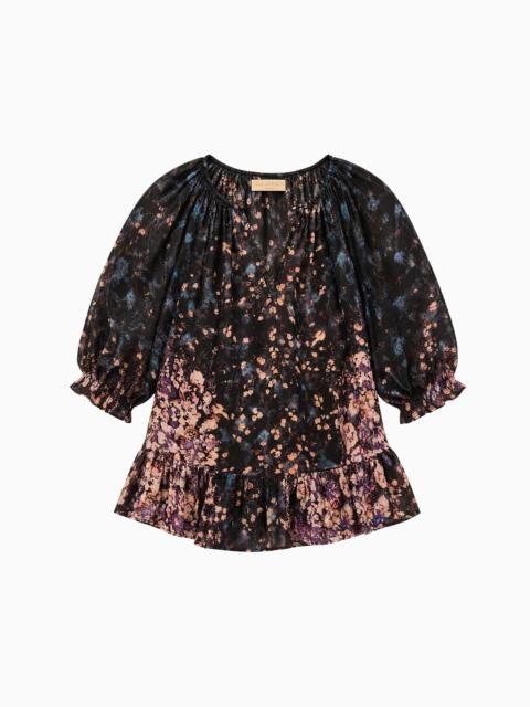ULLA JOHNSON Elise Short Sleeve Silk Blouse