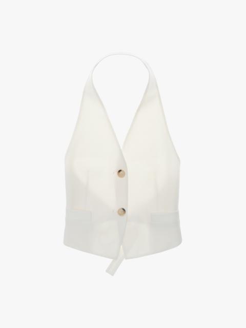 Helmut Lang STRETCH WOOL HALTER VEST