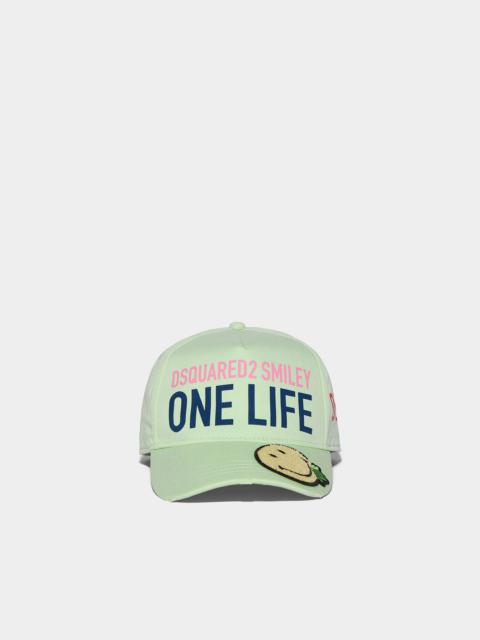 SMILEY ORGANIC COTTON BASEBALL CAP