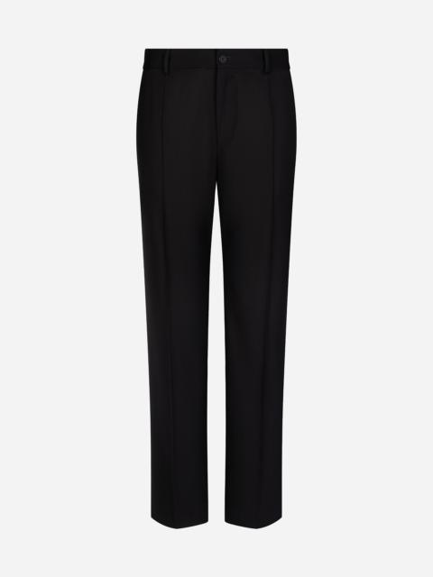 Tailored stretch wool pants