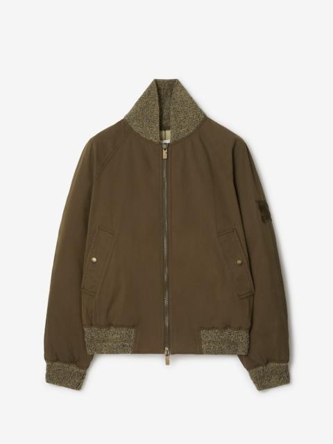 Burberry Gabardine Bomber Jacket