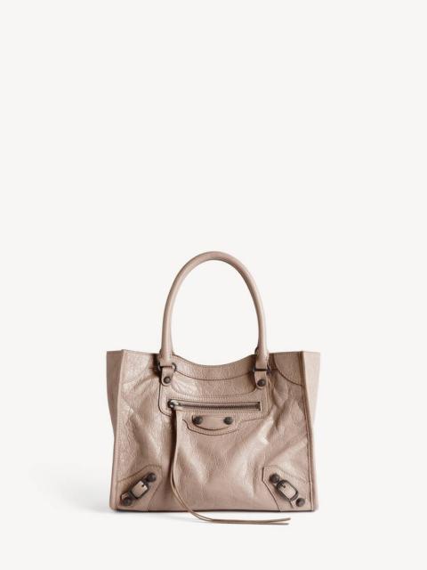 BALENCIAGA Women's Le City Tote Bag Mini in Sesame