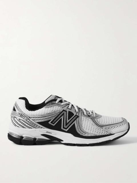 New Balance 860 Tech Rubber and Mesh Sneakers