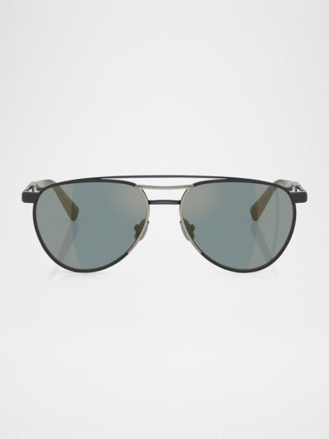 Brunello Cucinelli Men's BC2007ST Aviator Sunglasses
