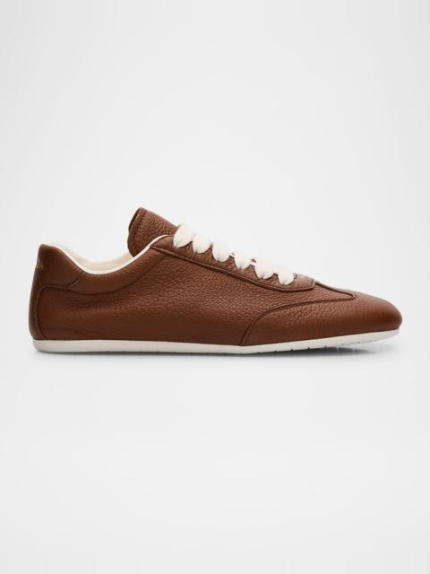 Prada Thin Leather Low-Top Sneakers