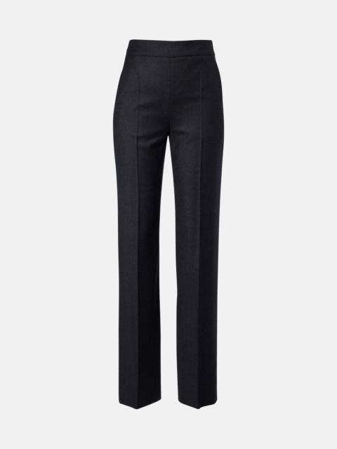 AGNONA Wool flannel straight pants