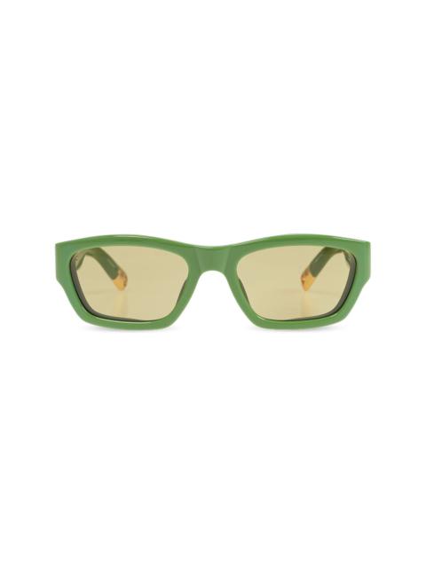 JACQUEMUS x Linda Farrow Les Lunettes Meridiano sunglasses rectangle-frame sunglasses