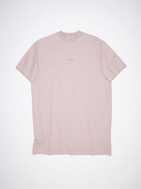 Acne Studios Logo t-shirt dress - Mauve pink
