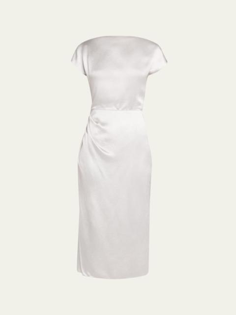 GIORGIO ARMANI Satin Midi Dress