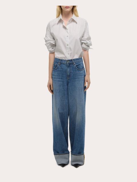 Helmut Lang Low-Rise Relaxed Straight-Leg Jeans