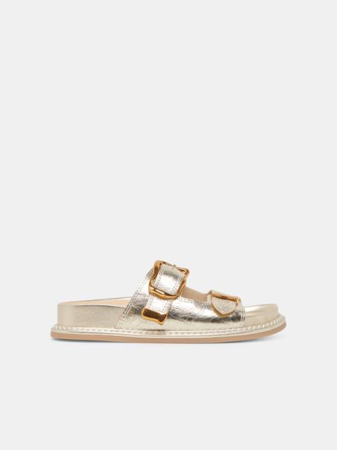 dolce vita SEVANA SANDALS LIGHT GOLD DISTRESSED LEATHER