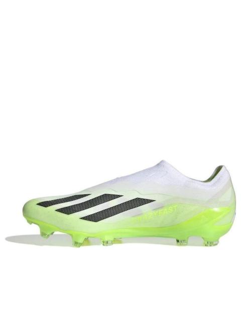 adidas x Crazyfast.1 Laceless Firm Ground Soccer Cleats 'Cloud White Lucid Lemon' GY7378