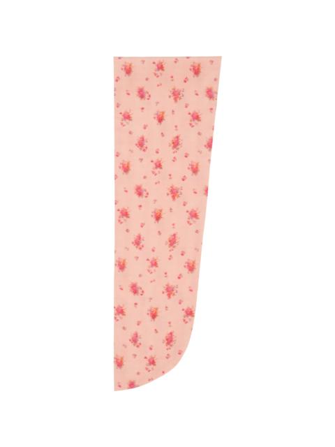 GANNI Pink Print Wrap Scarf