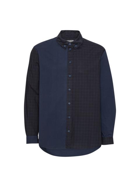 HENRIK VIBSKOV BLOCK SHIRT - NAVY