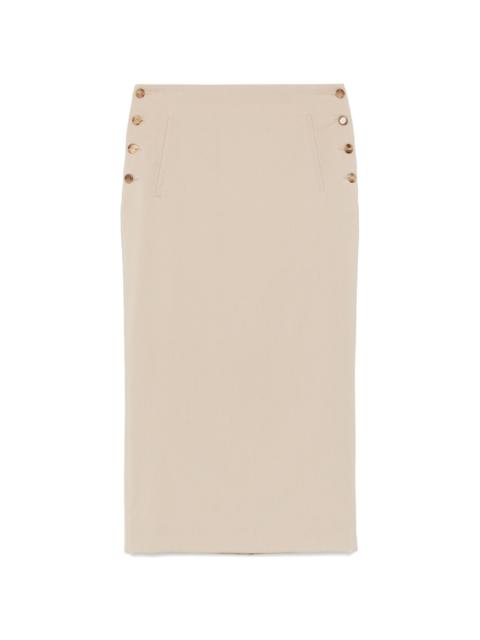 Moschino virgin-wool midi skirt
