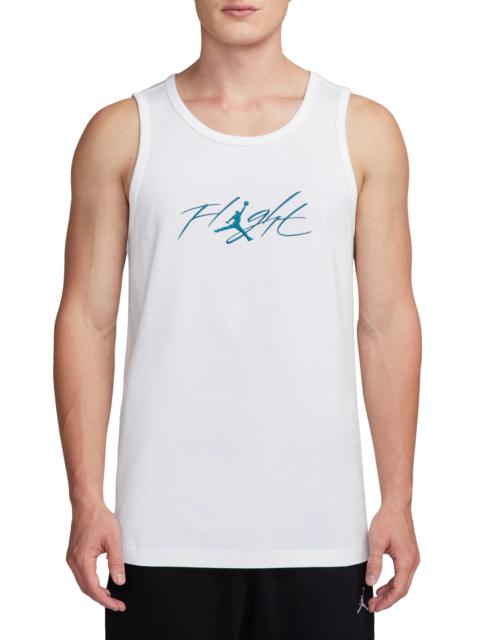 Flight Essentials Graphic Tank in White/Industrial Blue