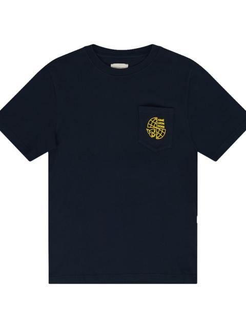 AIMÉ LEON DORE World Peace Tee "Navy Blazer" FW24CT033 NAVY BLAZER
