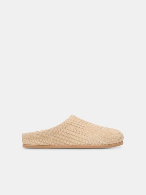 dolce vita JUDITH WOVEN FLATS CAMEL WOVEN SUEDE