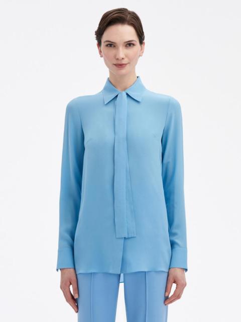 Oscar de la Renta CREPE DE CHINE BLOUSE