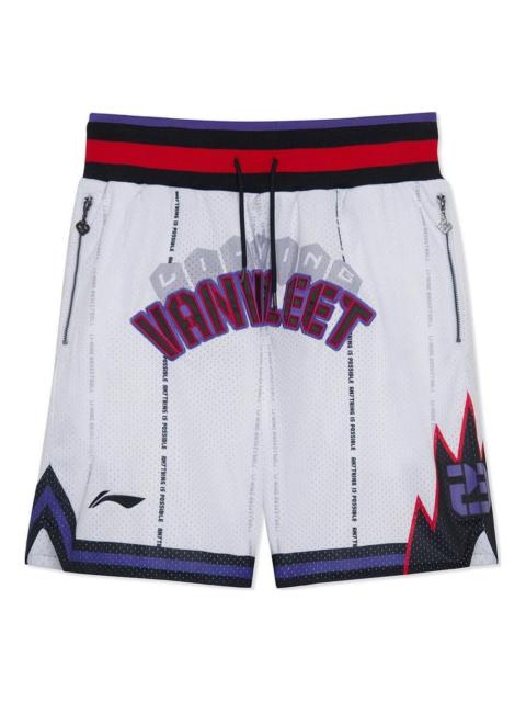 Li-Ning Li-Ning x Fred VanVleet Graphic Basketball Shorts 'White' AAPR585-2