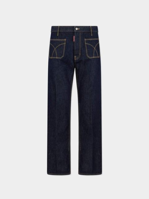 DSQUARED2 DARK WASH SEXY 70'S PANT