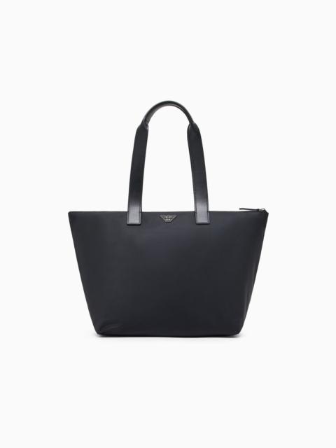 EMPORIO ARMANI ASV MEDIUM SHOPPER BAG IN RECYCLED NYLON
