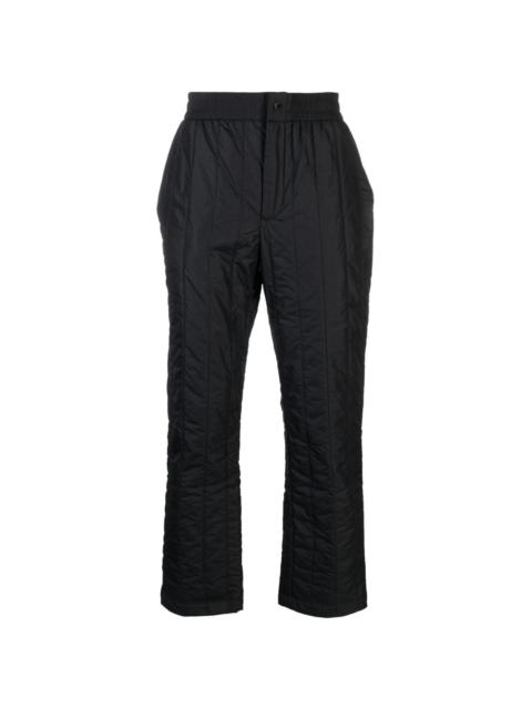 Carlyle quilted straight-leg trousers