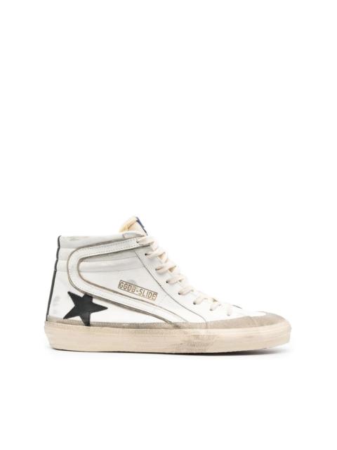 Slide high-top sneakers