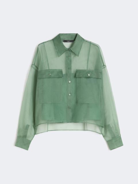 WEEKEND Max Mara Silk organza shirt - GREEN