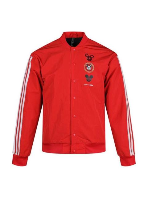 adidas neo x Disney Crossover Printing Casual Sports Jacket Red GE7768