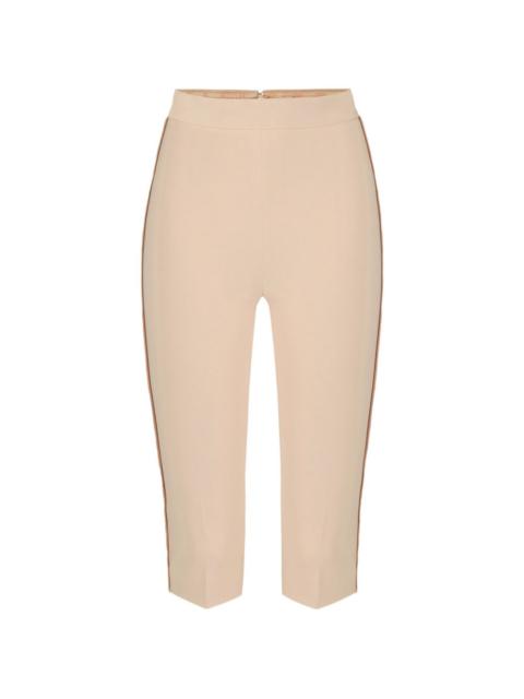 ELISABETTA FRANCHI contrast-trim crop trousers