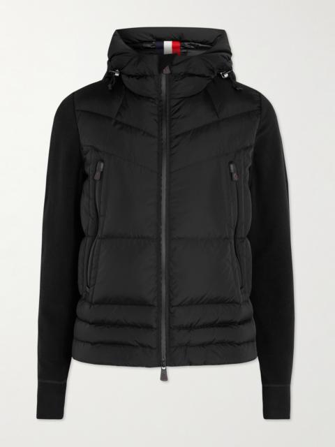 Moncler Grenoble Fleece-Trimmed Quilted Shell Hooded Down Ski Jacket