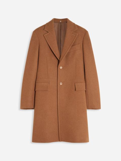 Lanvin CLASSIC SINGLE-BREASTED COAT WITH SHEARLING COLLAR