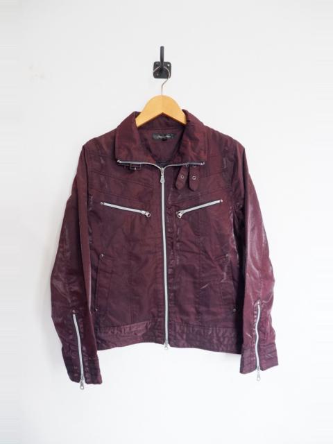 Other Designers 14th Addiction - Vintage Japan Place Plan Polyester Biker Jacket