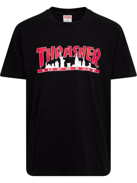 x Thrasher logo-print Skyline T-shirt