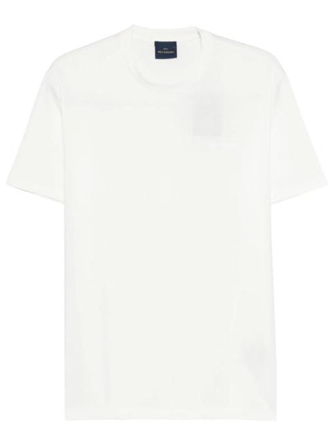 Paul & Shark COTTON T-SHIRT WITH TONE-ON-TONE LOGO EMBROIDERY