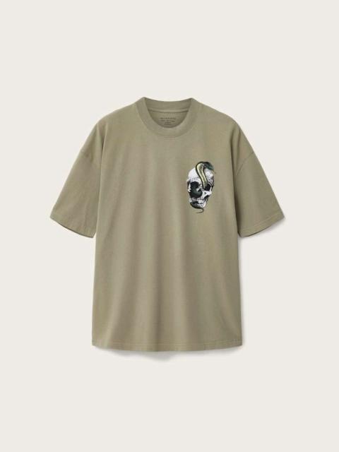 ALLSAINTS SNAKEHEAD OVERSIZED GRAPHIC T-SHIRT