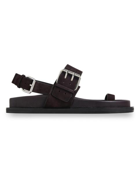 A.EMERY Women's Hattie Suede Sandals - Black Berry Suede