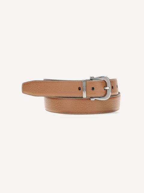FERRAGAMO Reversible and adjustable Gancini Belt