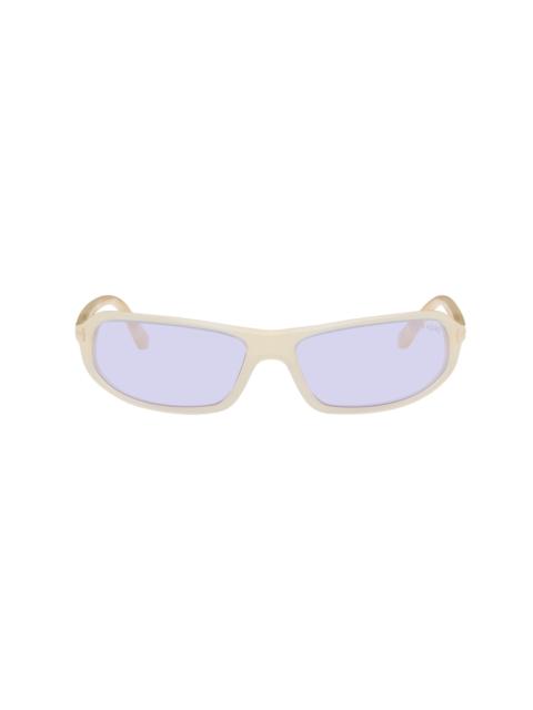 TOM FORD Off-White Addison Sunglasses