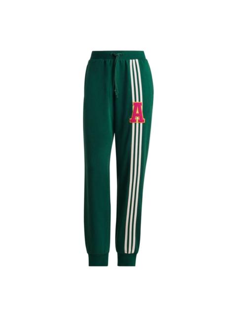 adidas (WMNS) adidas Originals 3-Stripes Leg Sweat Pants 'Green White' IC5240