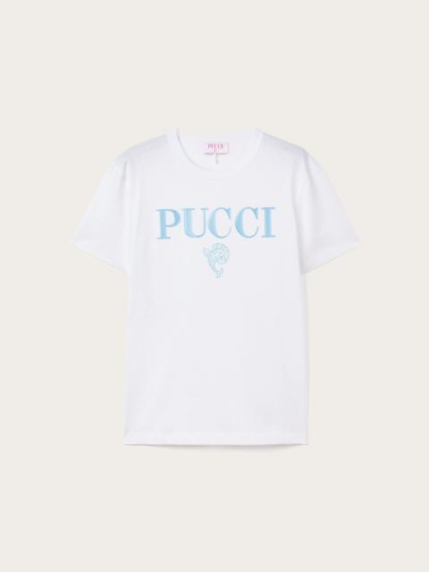 PUCCI COTTON LOGO T-SHIRT