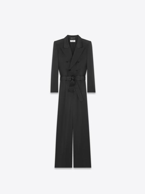 SAINT LAURENT jumpsuit in silk satin