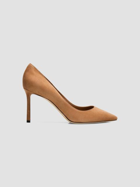 JIMMY CHOO Women's Romy 85MM Suede Pumps - Tan