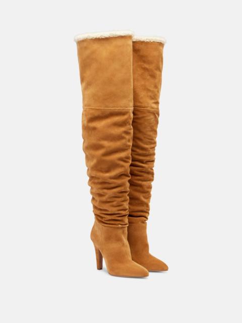 PARIS TEXAS Elsa 100 suede over-the-knee boots