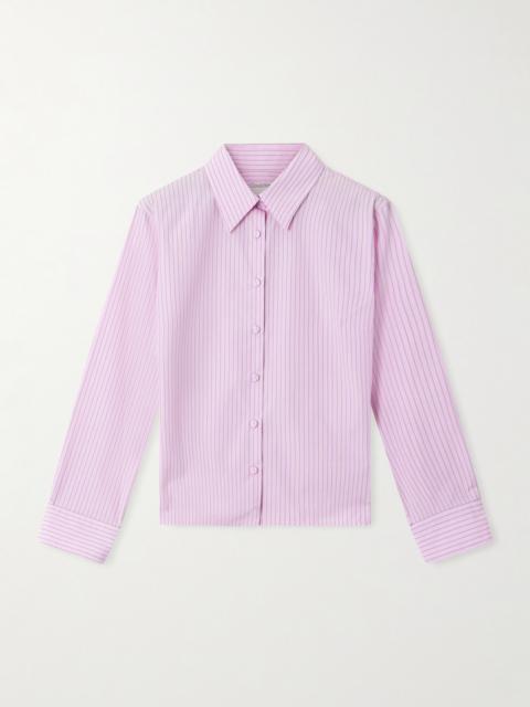 Calvin Klein Collection Daisy Striped Cotton-poplin Shirt