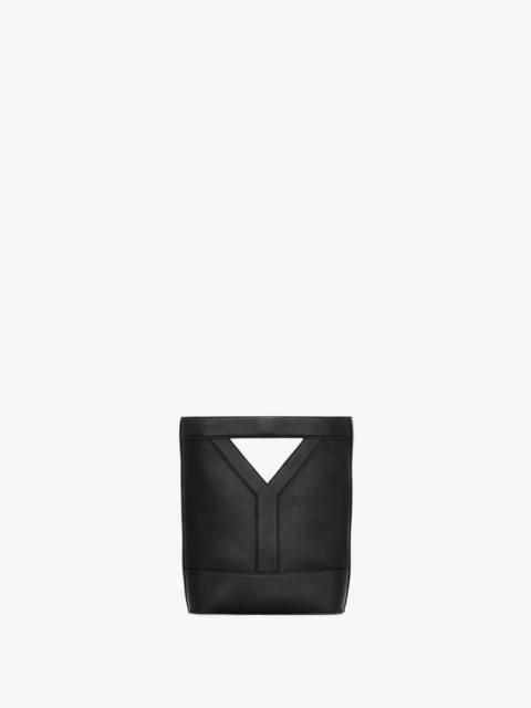SAINT LAURENT Y SMALL BUCKET IN LEATHER