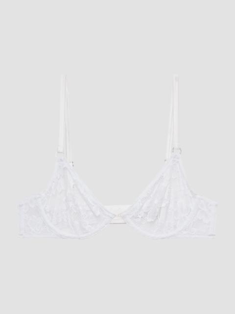 Fleur du Mal Women's Le Stretch Multi-Fit Lace Demi Bra - Ivory