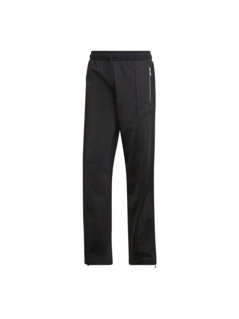 Men's adidas originals Fb Loose Tp Solid Color Retro Sports Pants/Trousers/Joggers Black HD4798