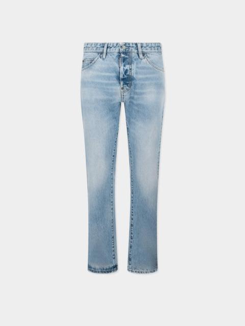 DSQUARED2 LIGHT DIAGONALE WASH TEDDY JEANS